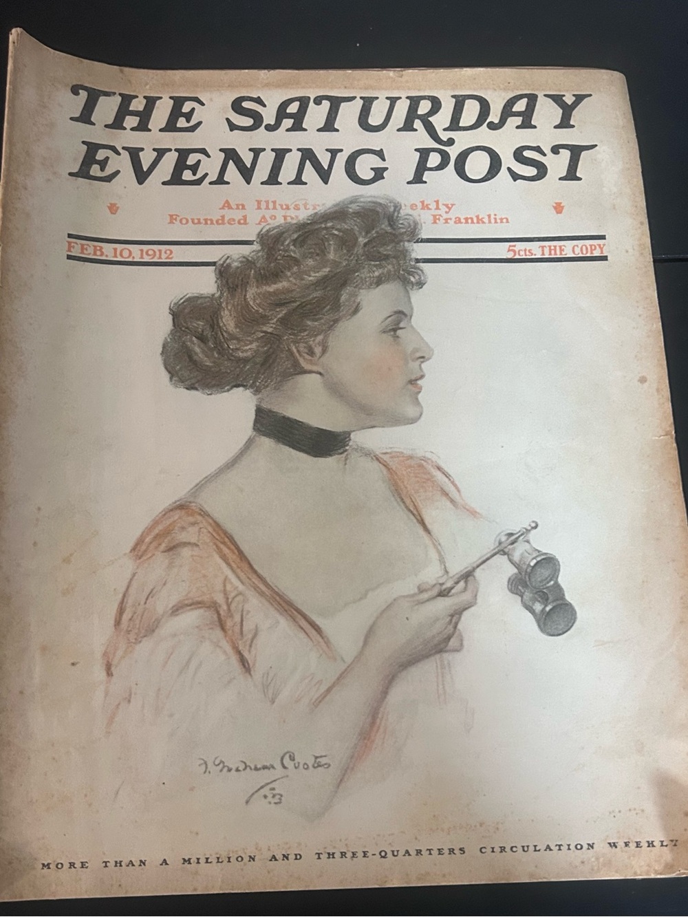 The Saturday Evening Post Feb 10 1912 F Graham Cootes Complete Vintage Magazine